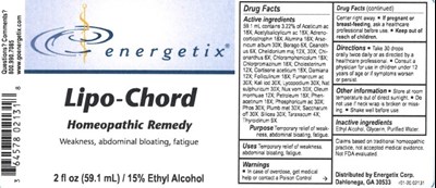 Image Description (Energetix Lipo Chord 2 Oz. Bottle Label)